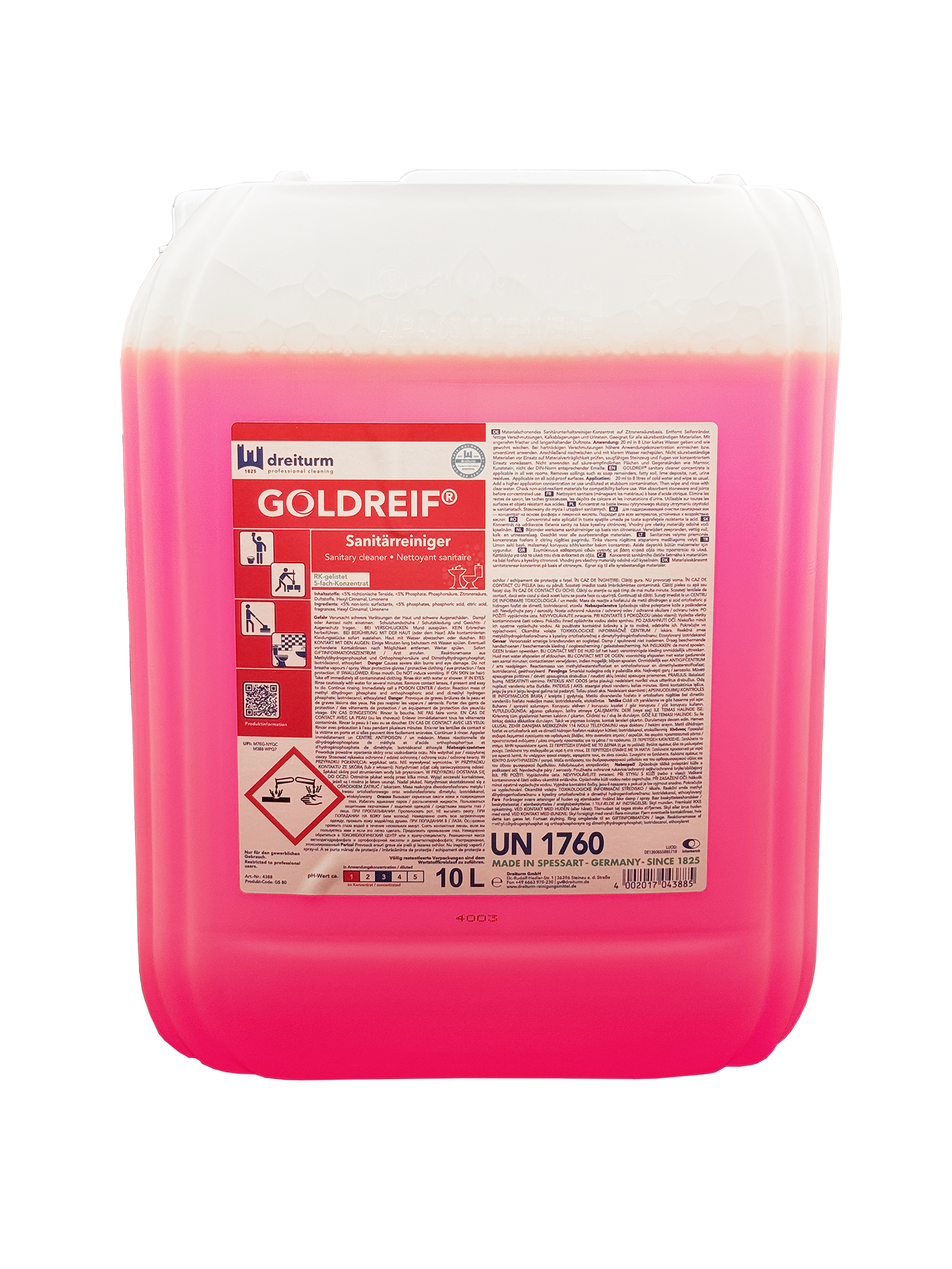 Sanitärreiniger Goldreif 10L