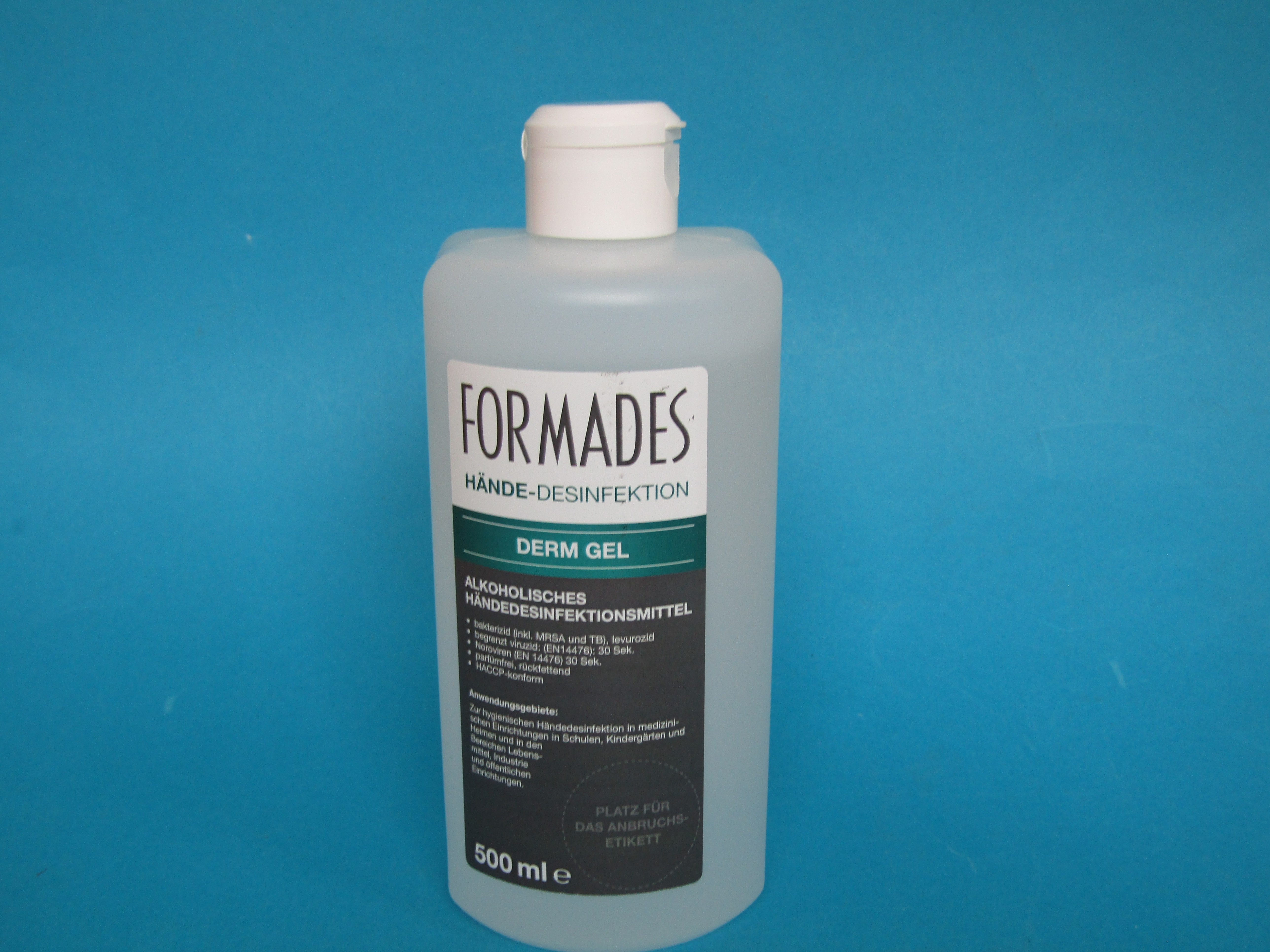 Händedesinfektion, Formades Derm Gel, Desinfektion