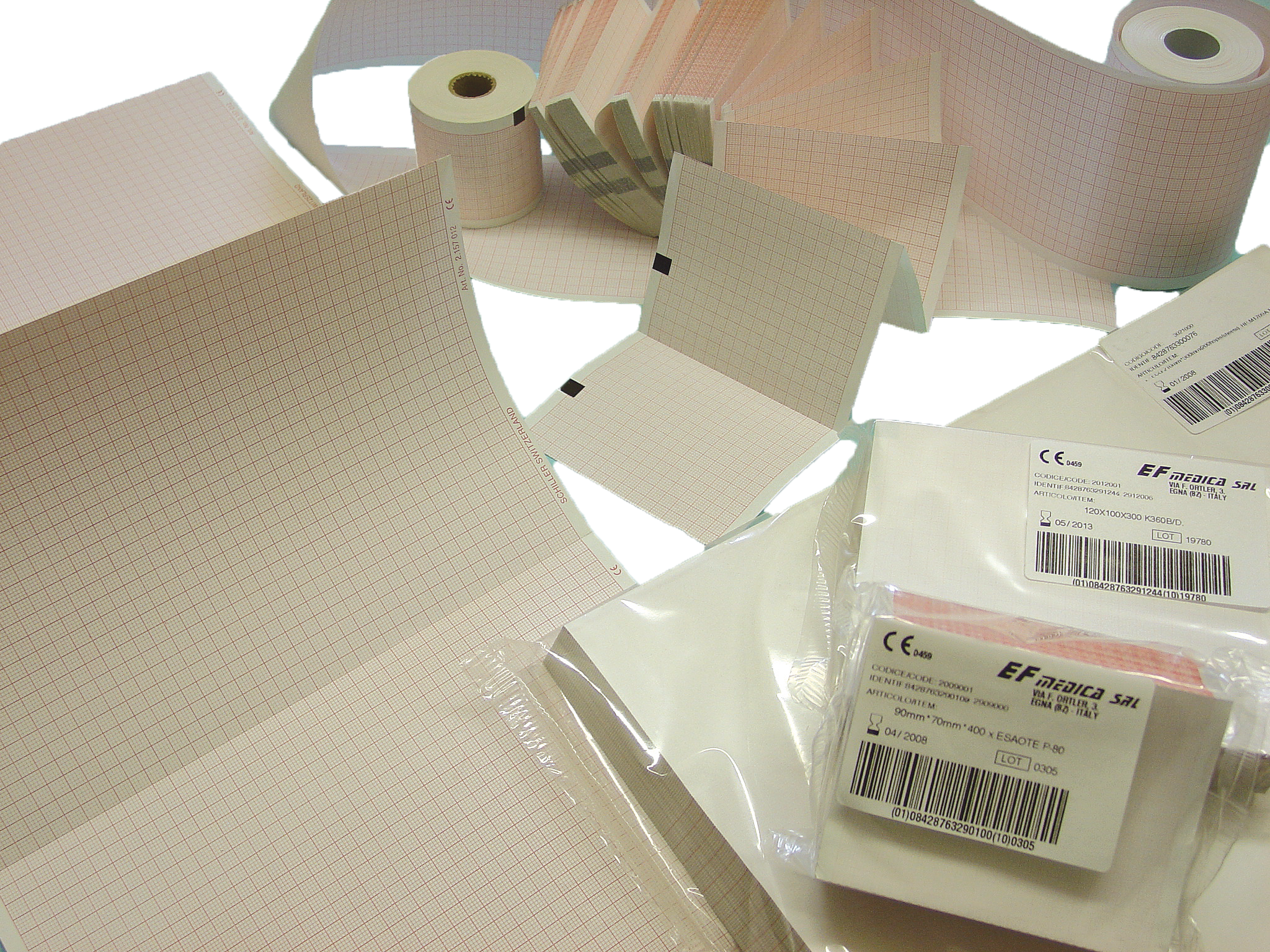 EKG-Papiere, EKG-Druckpapier, 

EKG-Schreibpapier