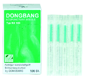 DONGBANG – Akupunkturnadeln mit Kunststoffgriff, Therapienadeln, Punkturnadeln