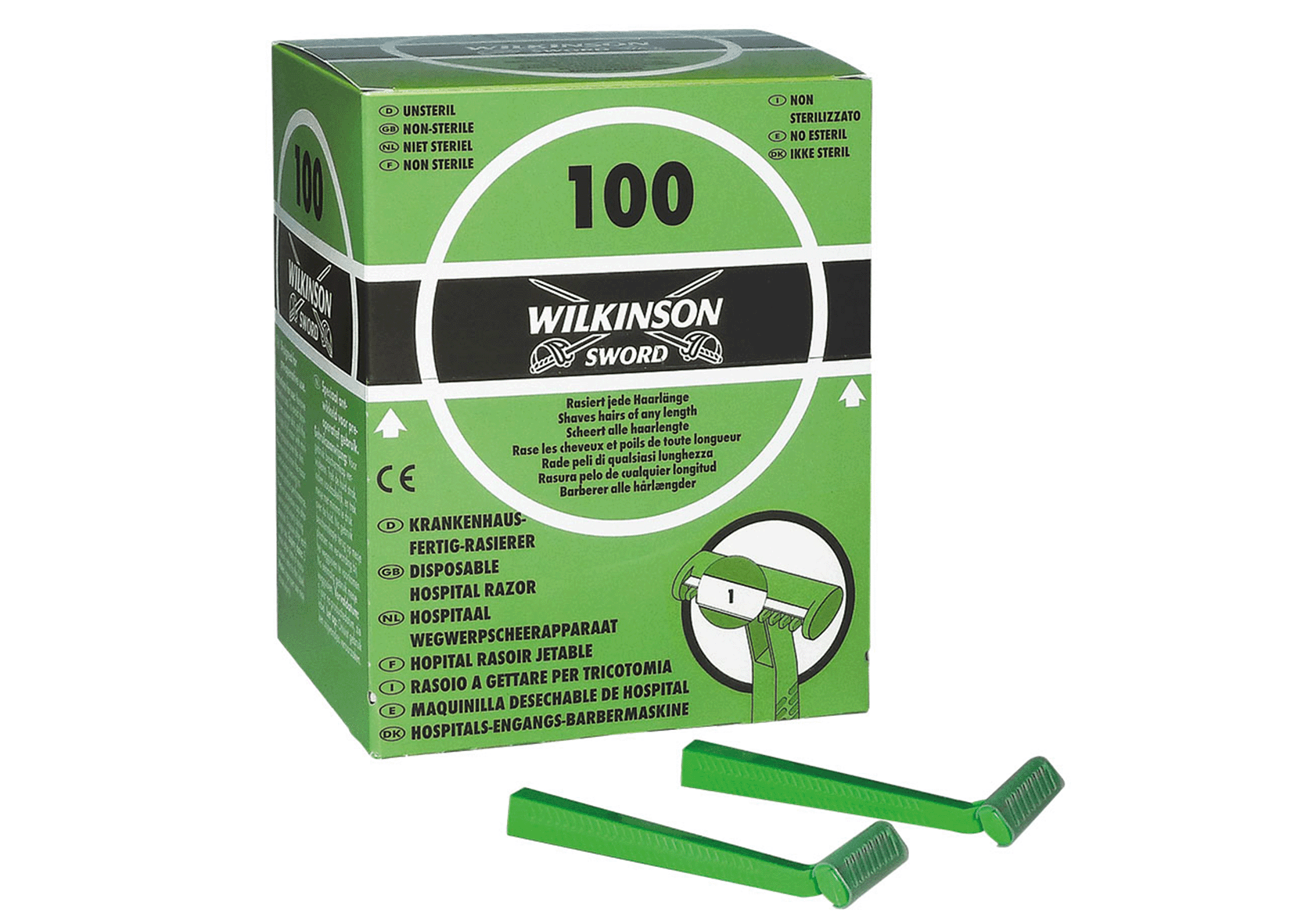 Einmal-Rasierer Wilkinson, Rasierer, unsteril, einschneidig