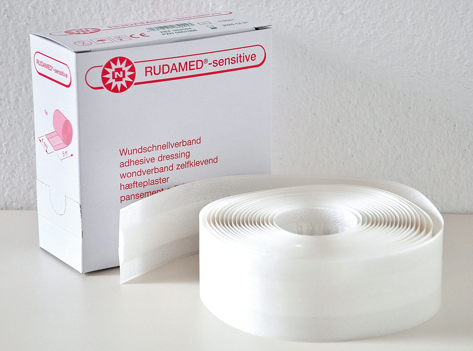 RUDAMED® sensitive, Schnellverband, Verband, Wundverband, Verbandrolle, Pflaster