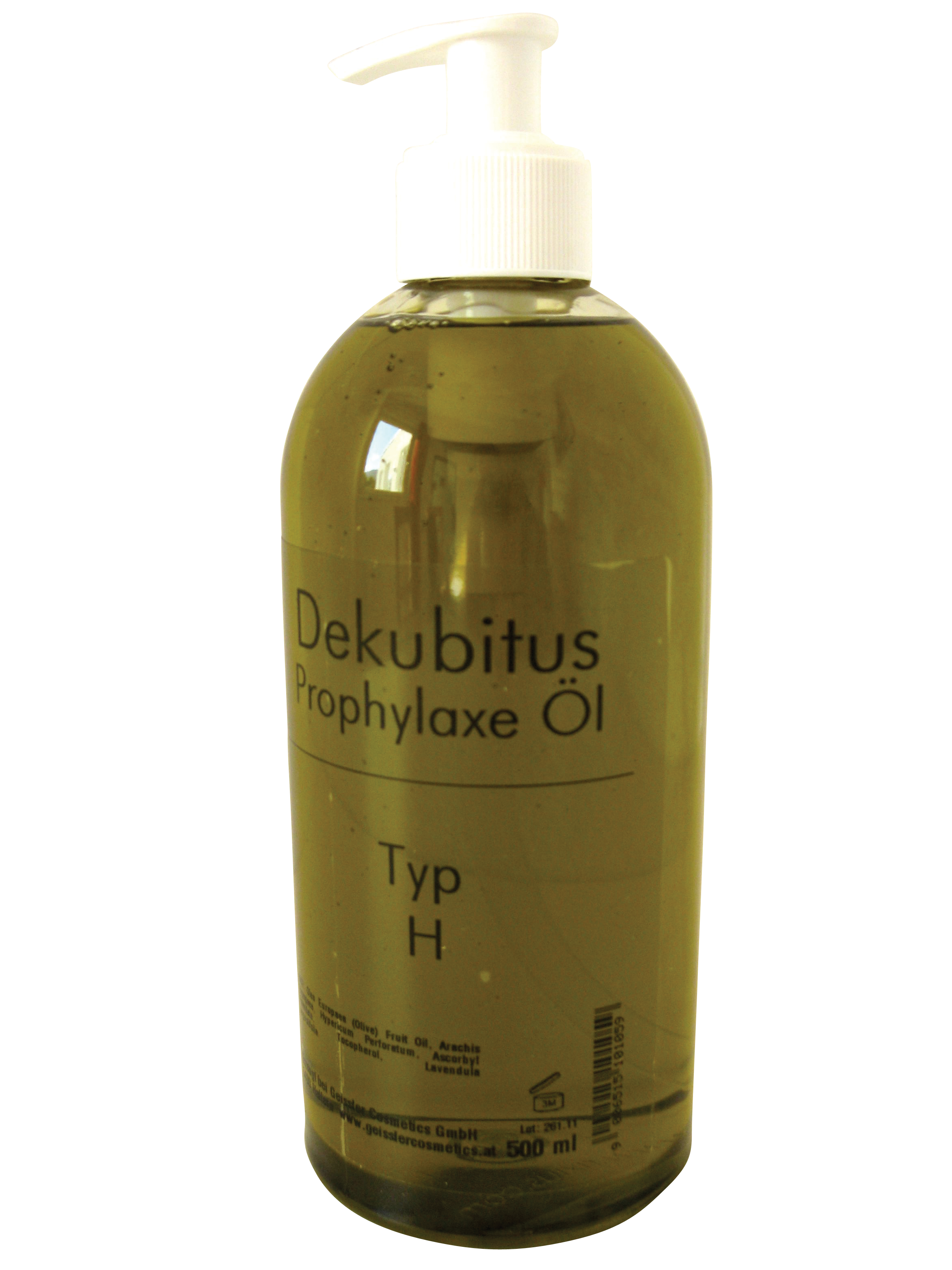 Dekubitus Prophylaxeöl, Pflegeöl, Reinigungsöl