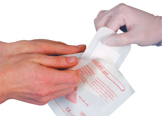 RUDAVLIES® Steril-Wundschnellverband, Vliespflaster, Wundschnellverband,Vlies, Pflaster