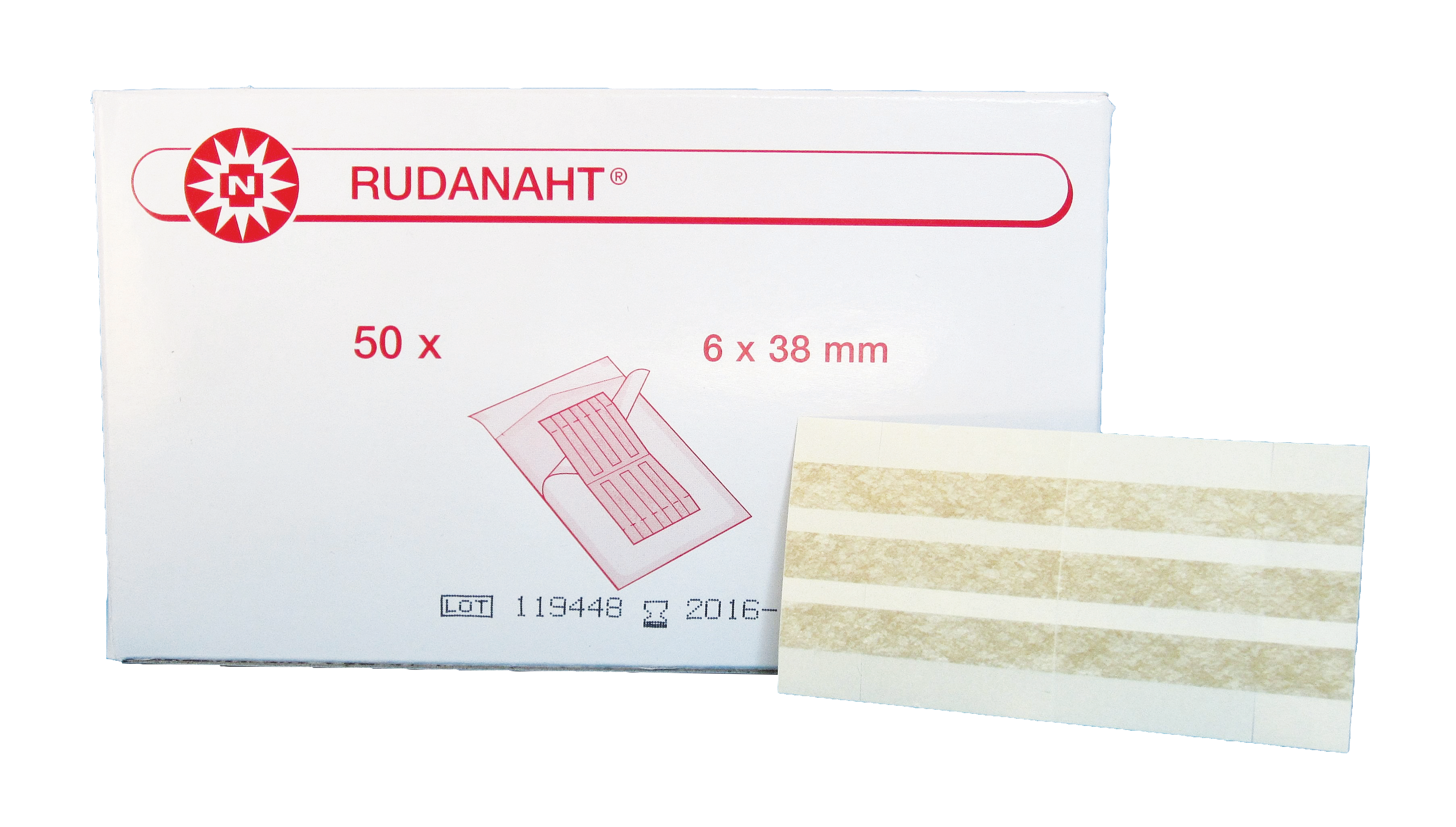 Rudanaht, Wundnahtstreifen, Streifenpflaster