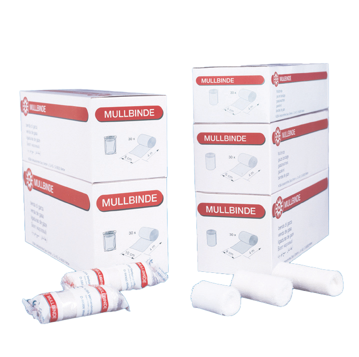 Mullbinden 4m - einzeln verpackt, Binde, Verband, Gazebinden, 

Verbandmullbinden, 

Mullverband