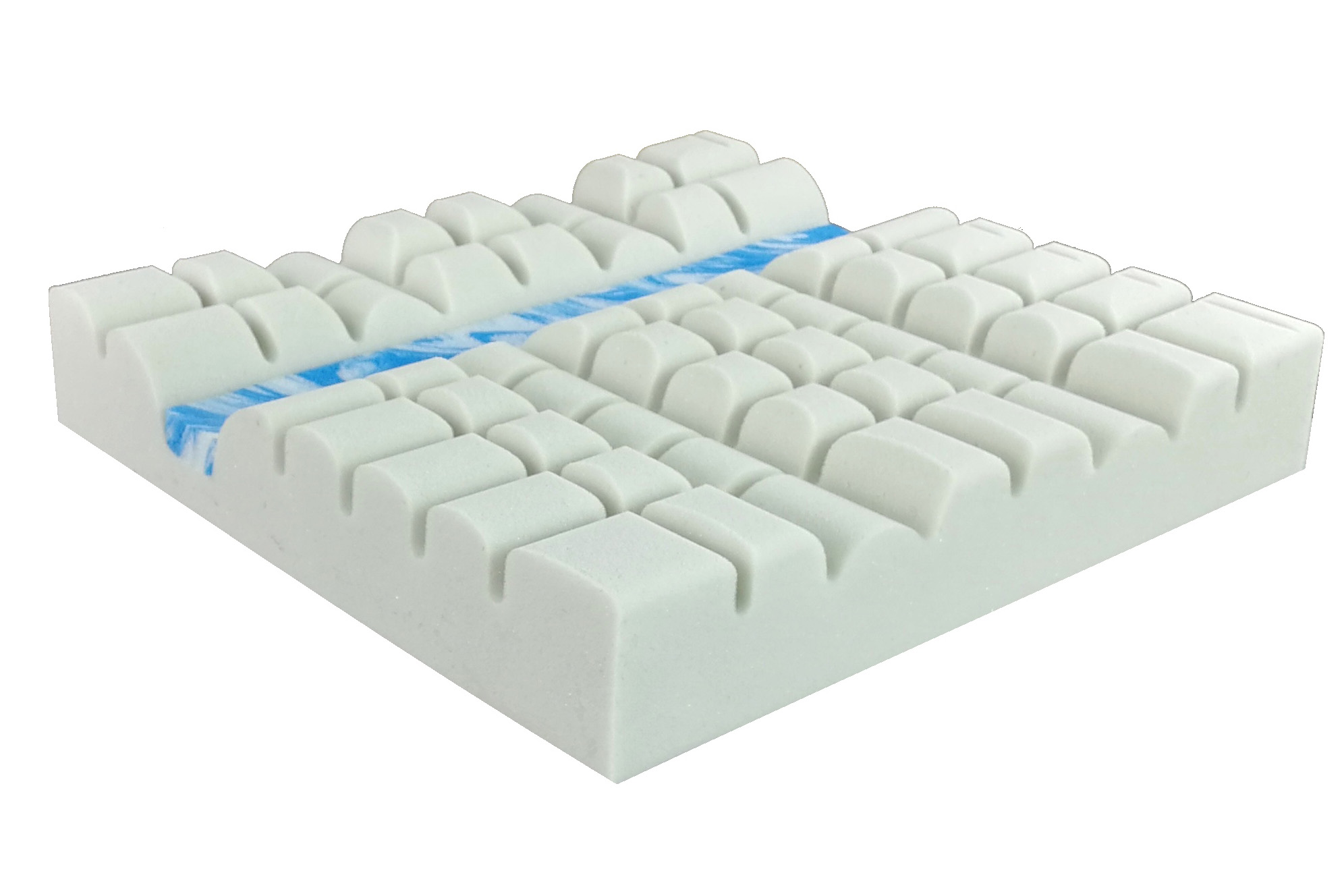 Sitzkissen Cube Gel, Sitzauflage aus Gel mit Würfelstruktur