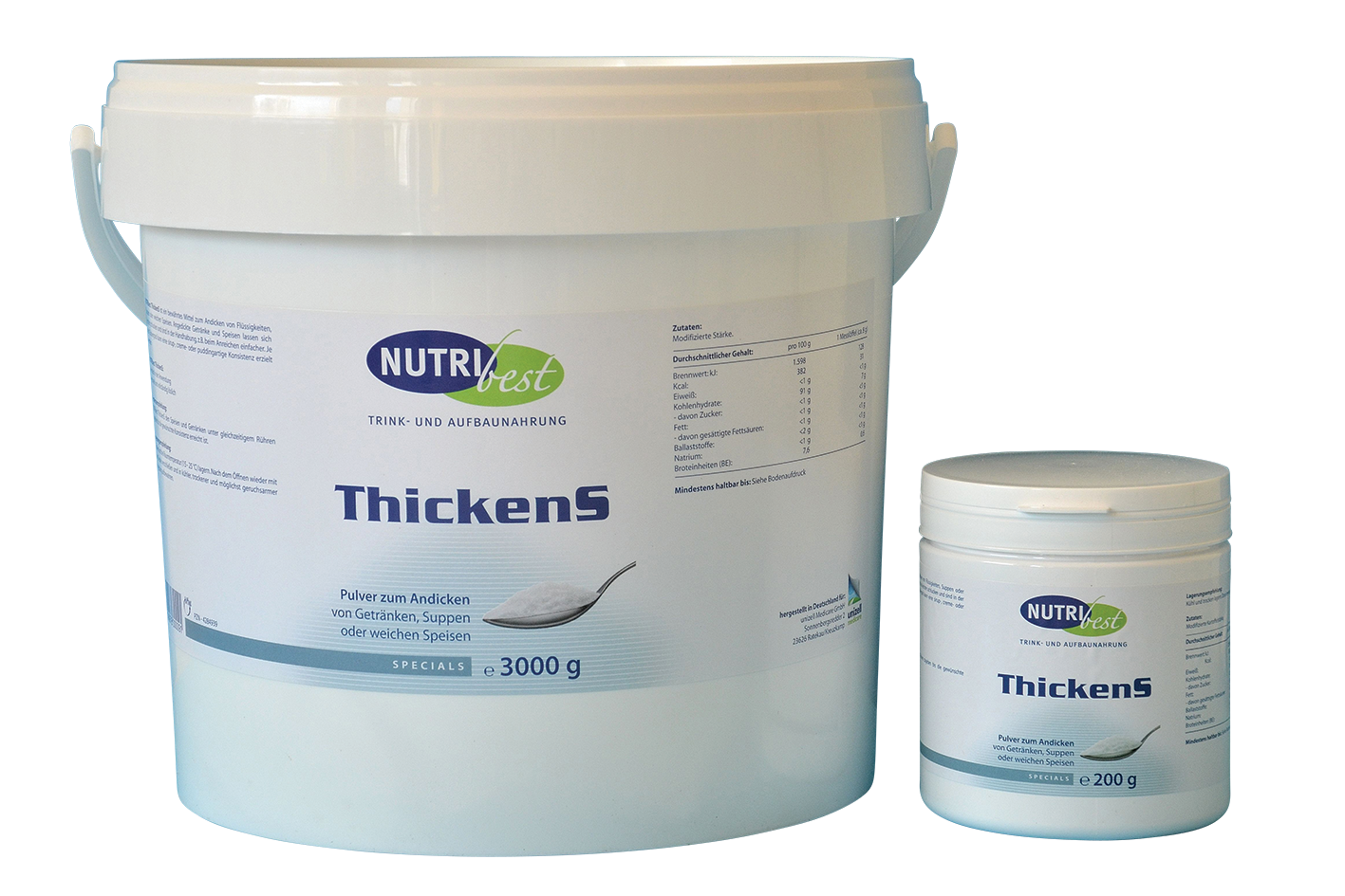 NUTRIBEST ThickenS Andickungsmittel, Verdickungsmittel, Bindemittel