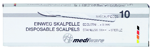 Einmalskalpelle Mediware, Skalpell, Sterilskalpell