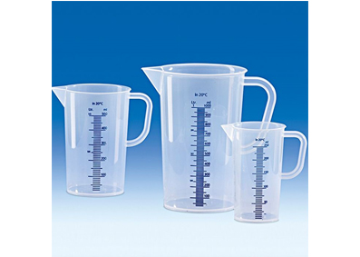 Messbecher PP 1000 ml, Skala blau, Messgefäß, Messkanne