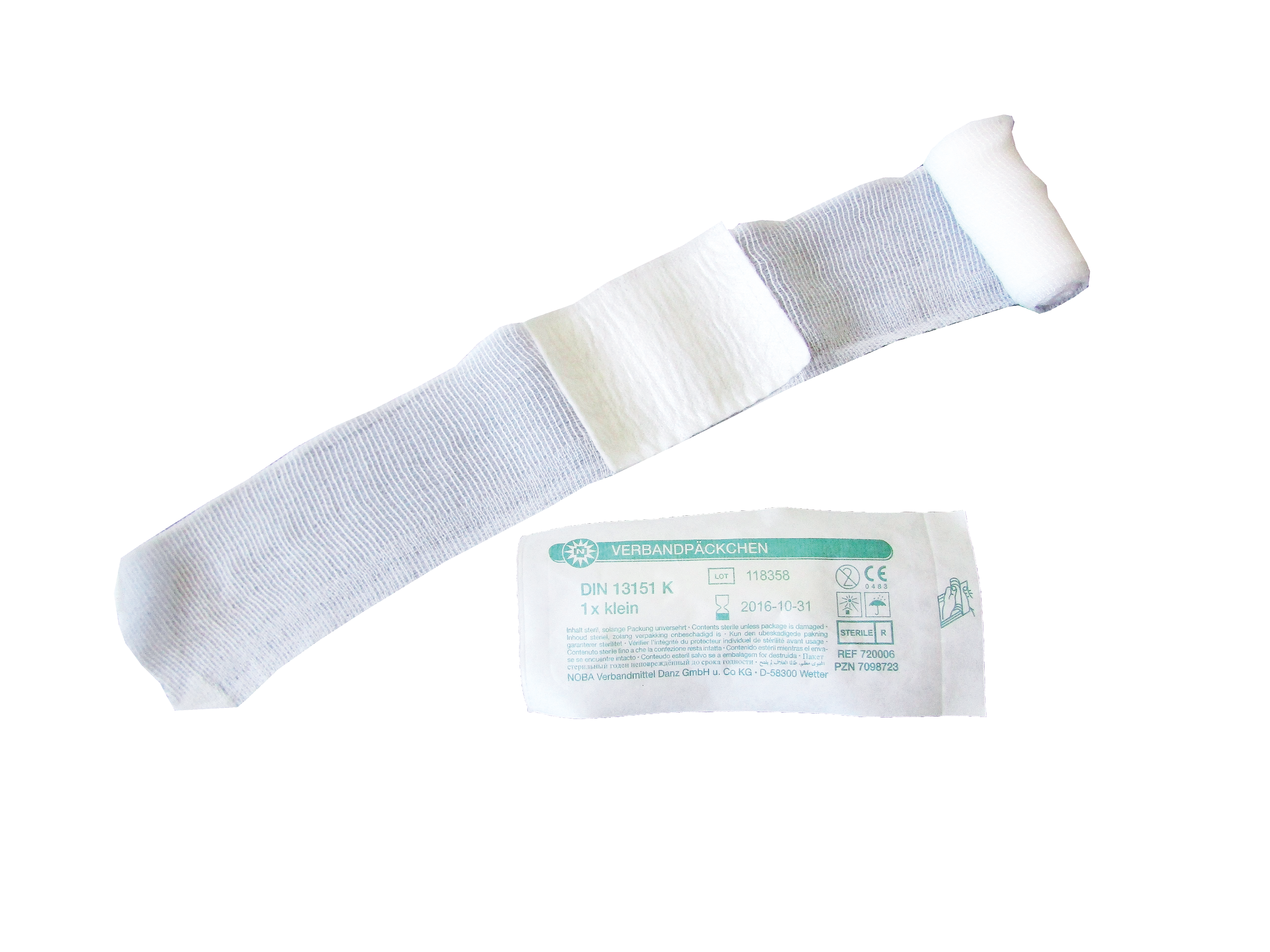 Noba Verbandpäckchen, Schnellverband, Verband, Wundabdeckung, Wundauflage