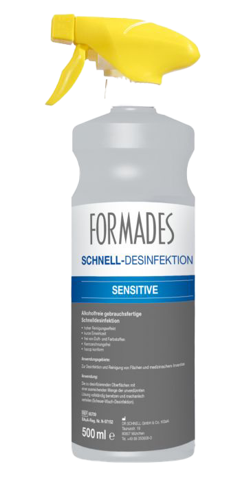 Fromades Sensitive, Schnelldesinfektion, Desinfektion, Flächendesinfektion, Reinigungsdesinfektion
