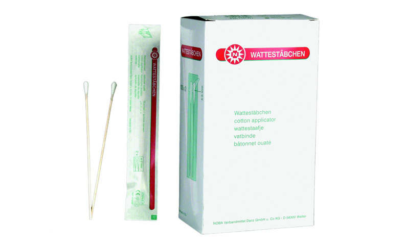 Wattestäbchen, steril, Wunddesinfektion, Wattekopf