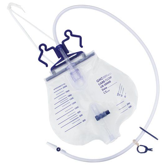 Care Flow Urindrainagesystem, Urinbeutel, Bettbeutel, steril