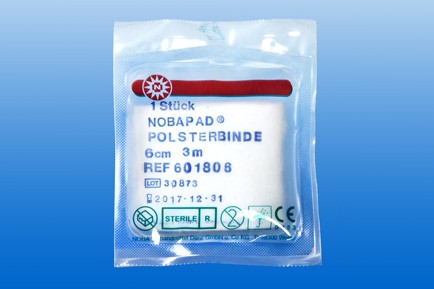 Nobapad steril, Polsterbinde, Watte, Pad