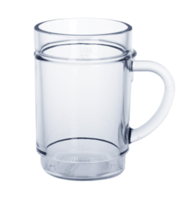 HENKELGLAS 0,25L, Kunststoffglas, Trinkbecher, Becher, Gebissbehälter