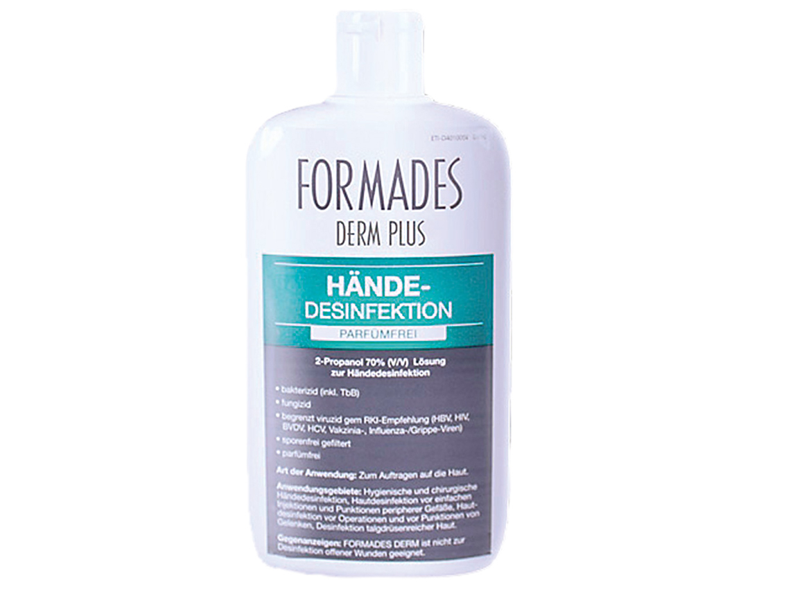 Formades Derm plus Händedesinfektion, Desinfektionsmittel