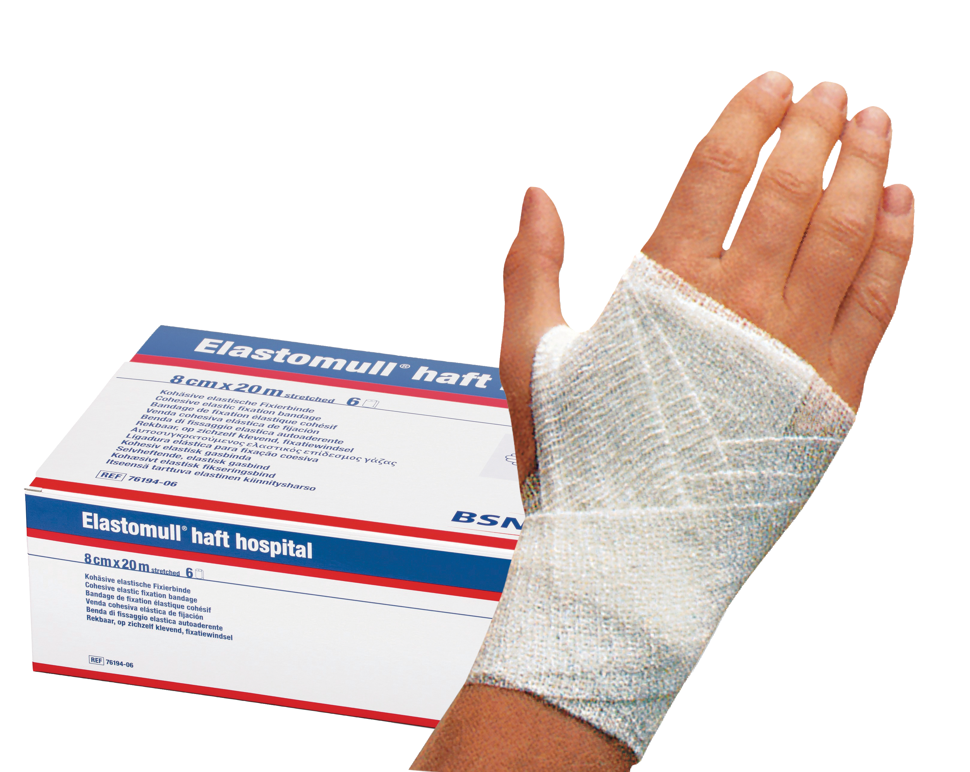 ELASTOMULL® haft, Kohäsivbinde, elastische Binde, Fixierbinde