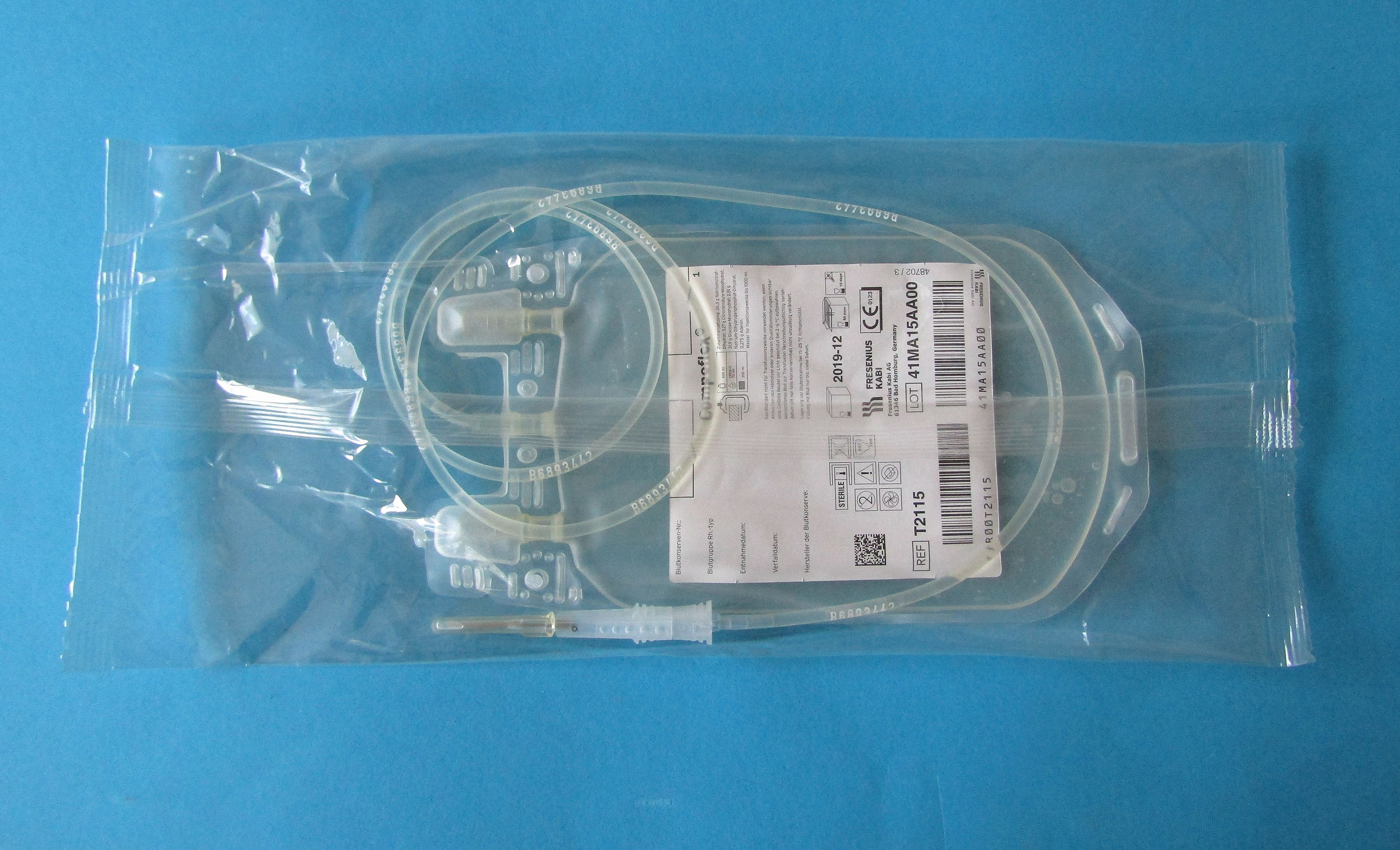Transferbeutel, Aderlassbeutel, Blutbeutel, Bluttransferbeutel 500ml