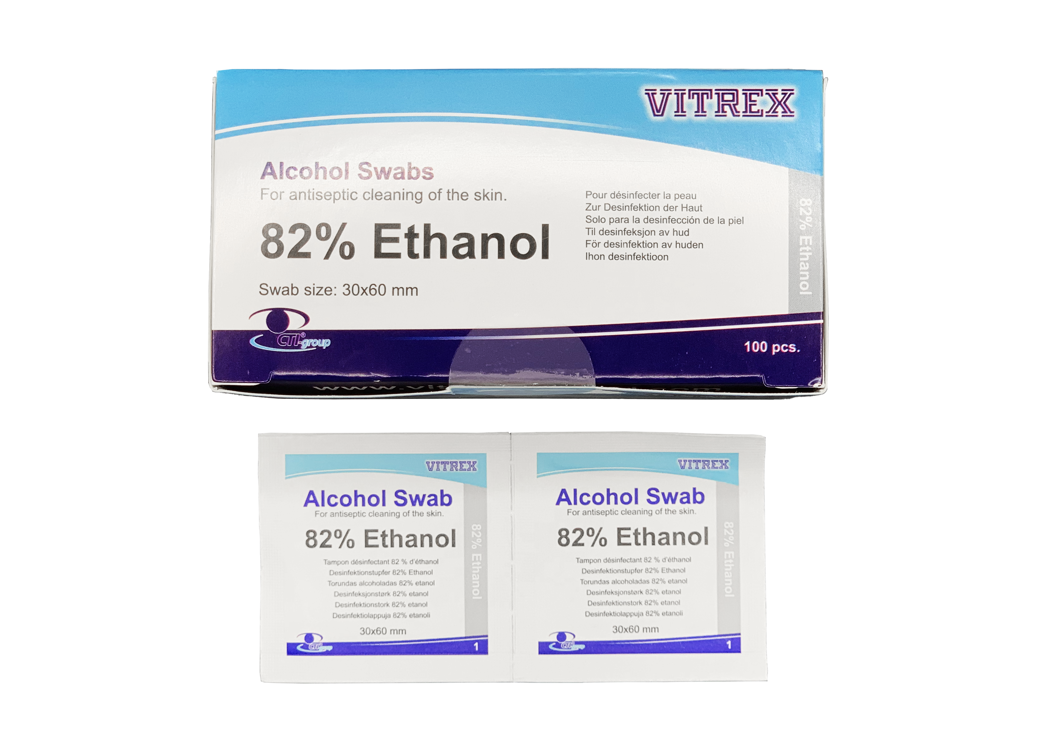 Alkoholtupfer, Desinfektionstupfer, Injektion, Alkoholpad, Swab, Tupfer, Desinfektionstuch
