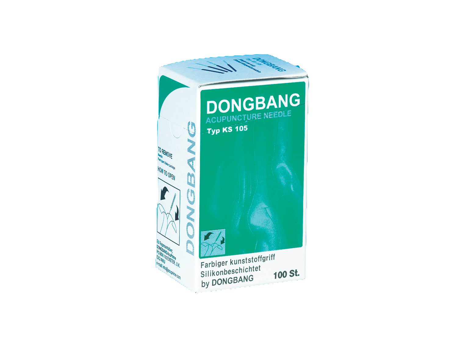 DONGBANG – Akupunkturnadeln mit Kunststoffgriff, Therapienadeln, Punkturnadeln