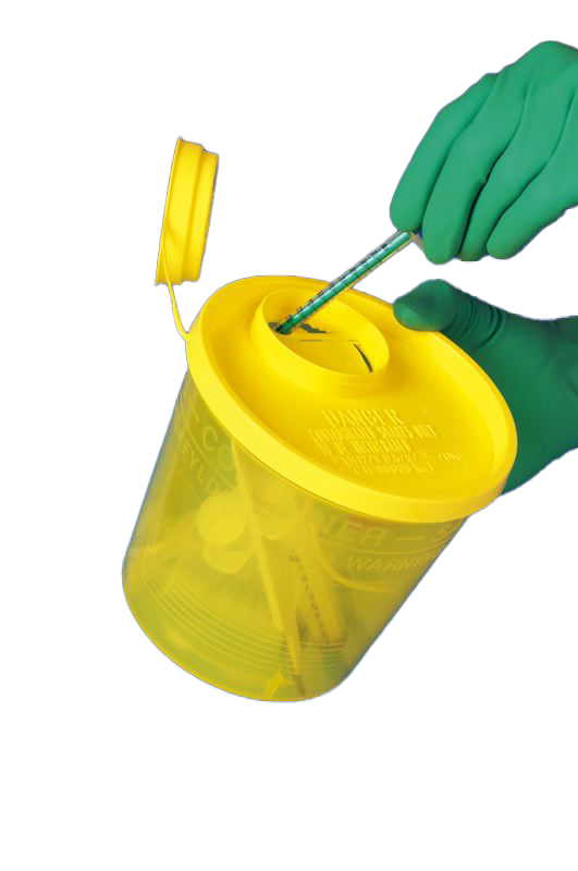 Kanülenabwurfbehälter, Sicherheitsbehälter, Sicherheitsbox für Kanülen