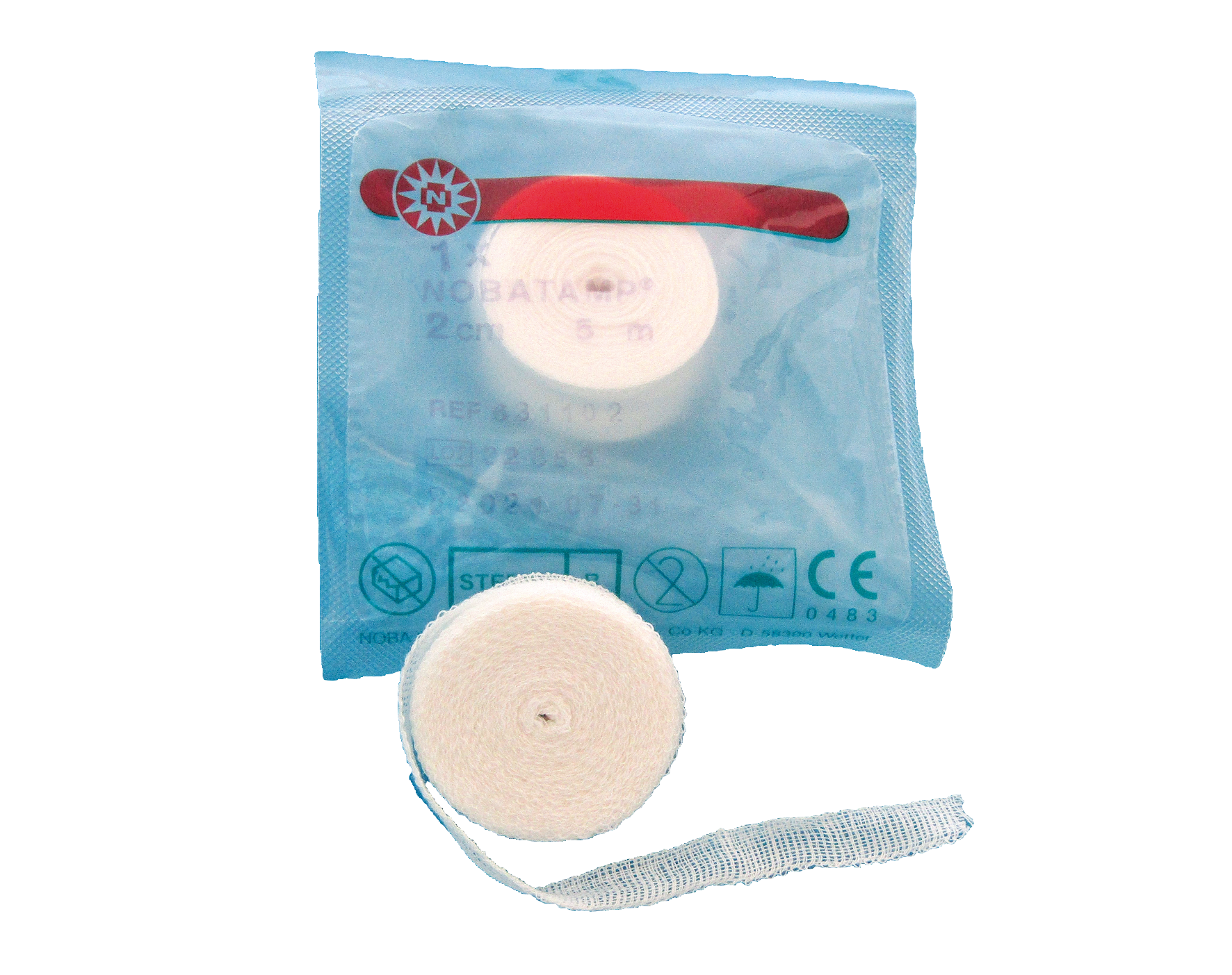 NOBATAMP®  Tamponadestreifen, Kompresse, Wundversorgung, Tamponadebinde