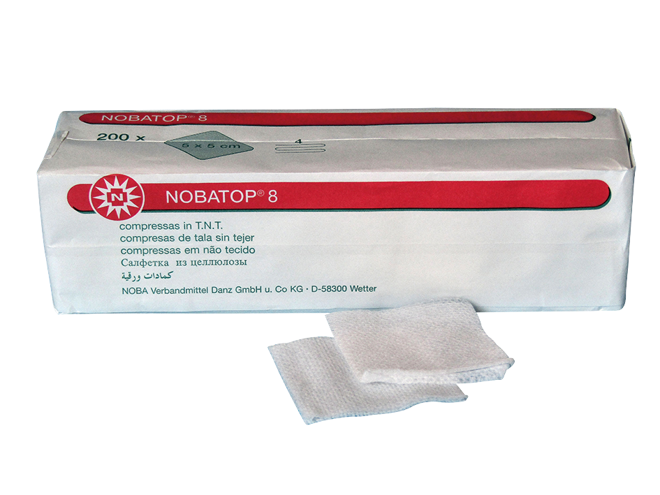 854005:NOBA TOP®-soft – Vliesstoffkompressen-unsteril, Kompresse, Tamponaden, Salbenverband