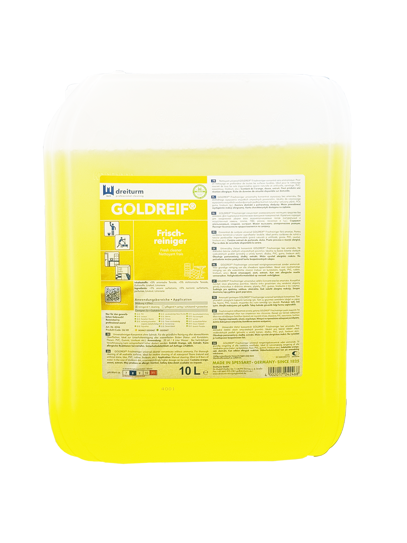 Oberflächenreiniger Goldreif 10L, Universalreiniger