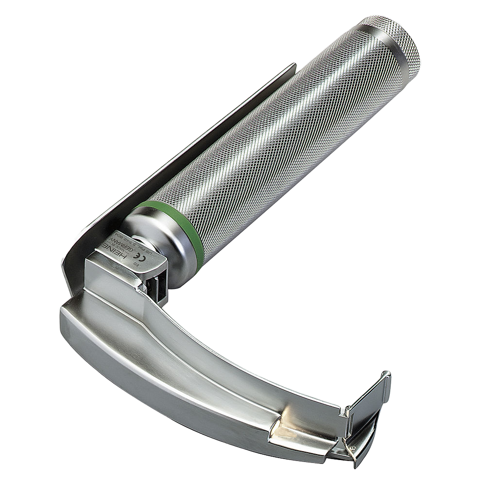HEINE® FlexTip + Fiber Optik (F.0.) Spateln - Set mit Mac 3 und Mac 4 Spatel, Laryngoskopspatel-Set