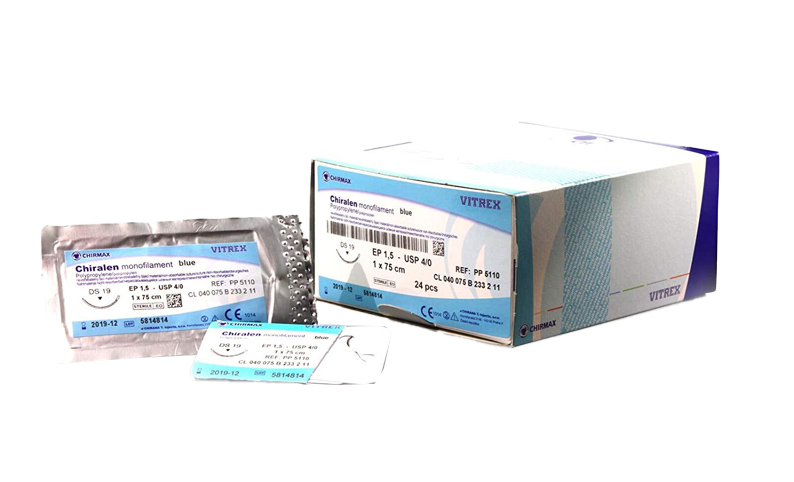 Chiralen monofilament Nahtmaterial