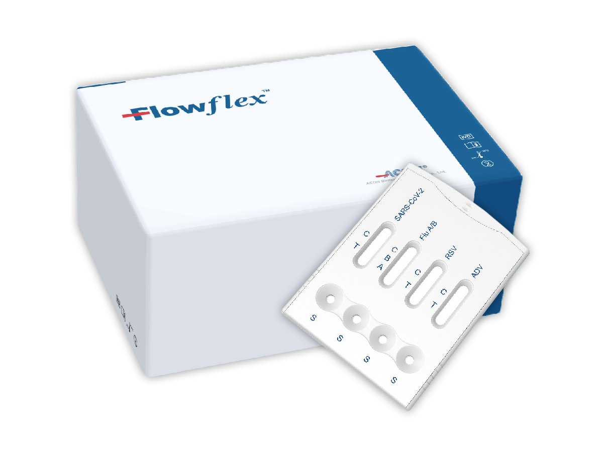 FLOWFLEX SARS-CoV-2 & Flu A-B & RSV & Adneovirus Antigen Combo Rapid Test