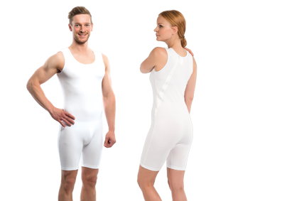 Pflegebody  Rückenreissverschluss,  ohne Arm