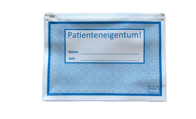 Patienteneigentum-Tasche