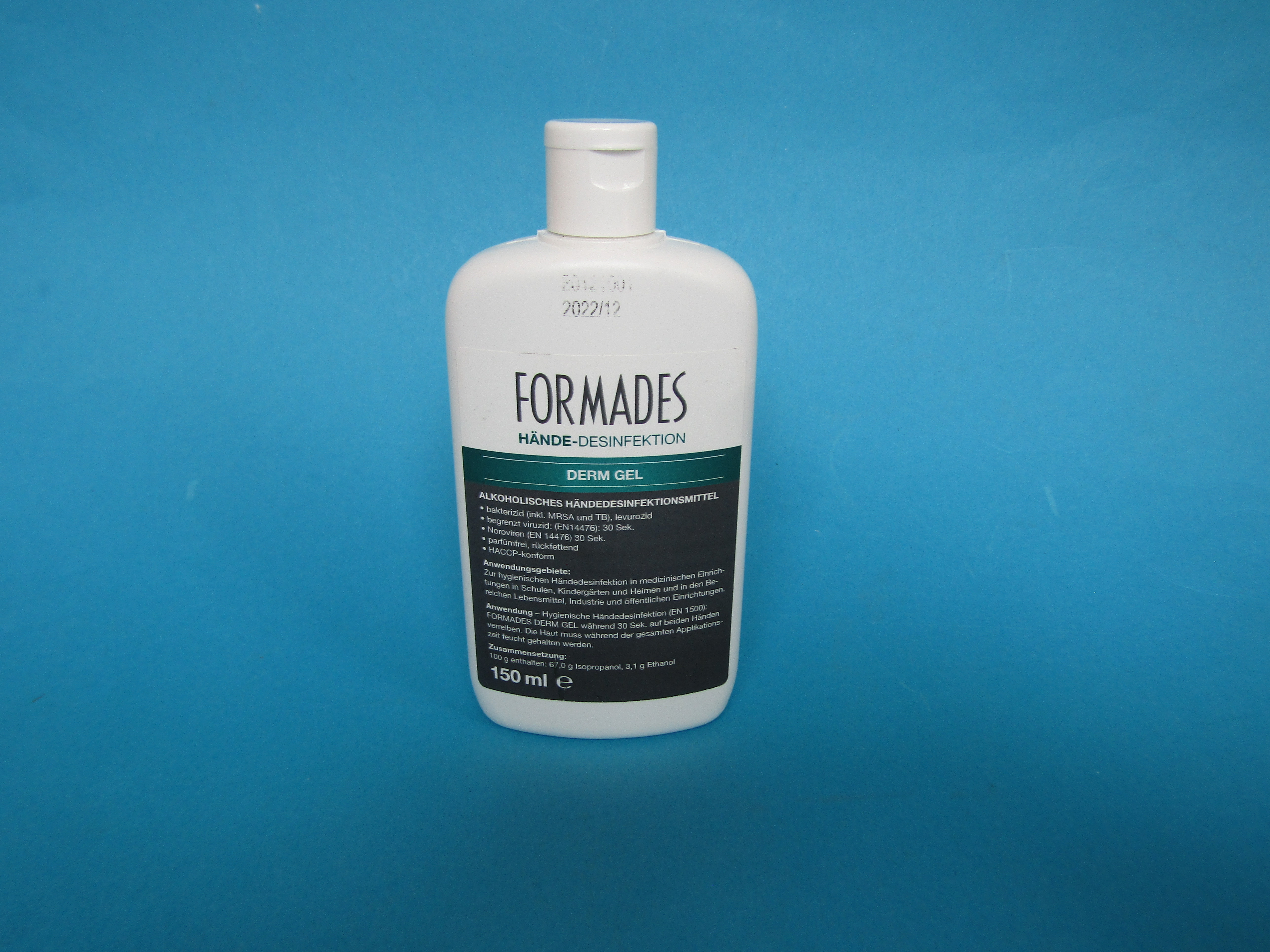 Händedesinfektion, Formades Derm Gel, Desinfektion