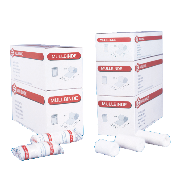 Mullbinden, Binde, Verband