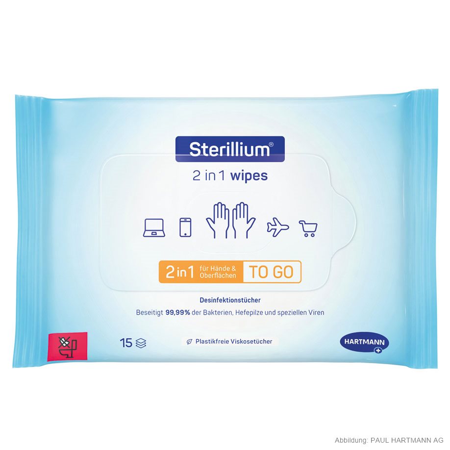 Sterillium Tissues 2 in 1 wipes