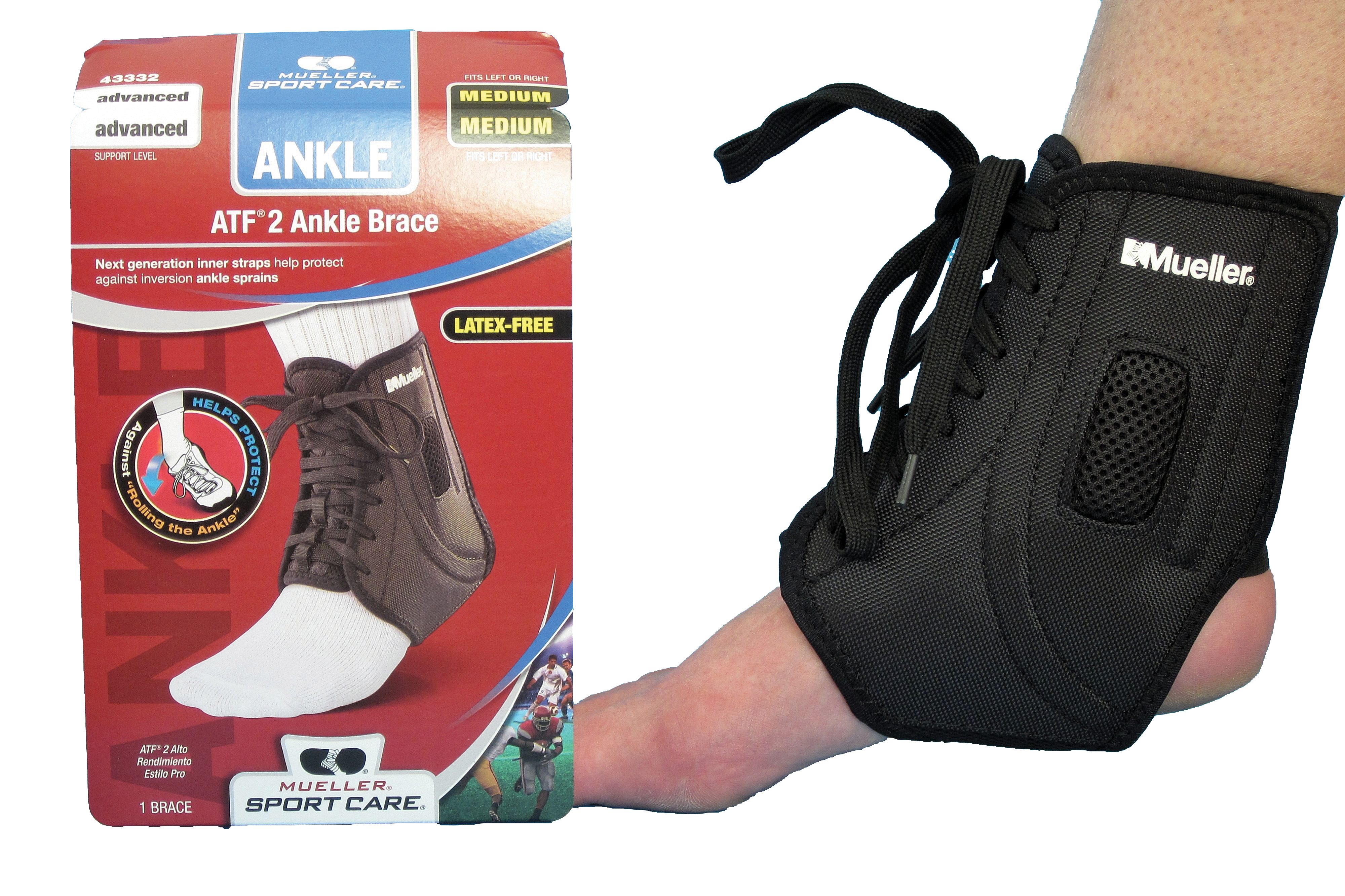 MUELLER Fußgelenksbandage ATF® 2, Bandage zur Sprunggelenkstabilisierung
