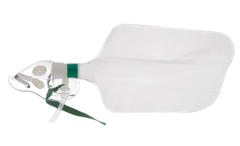 Sauerstoffmaske Erwachsene -ohne Sicherheitsventil und Sauerstoffsicherheitsschlauch, Beatmungsmaske