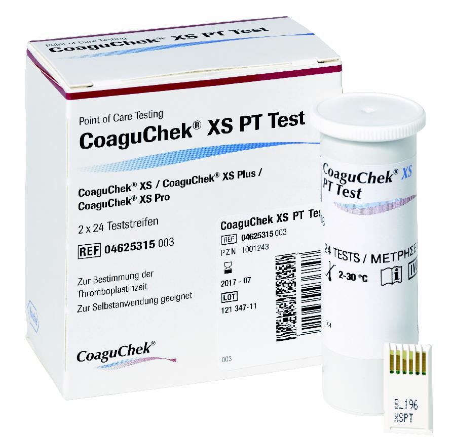 CoaguCheck XS PT-Test, Blutgerinnungstest