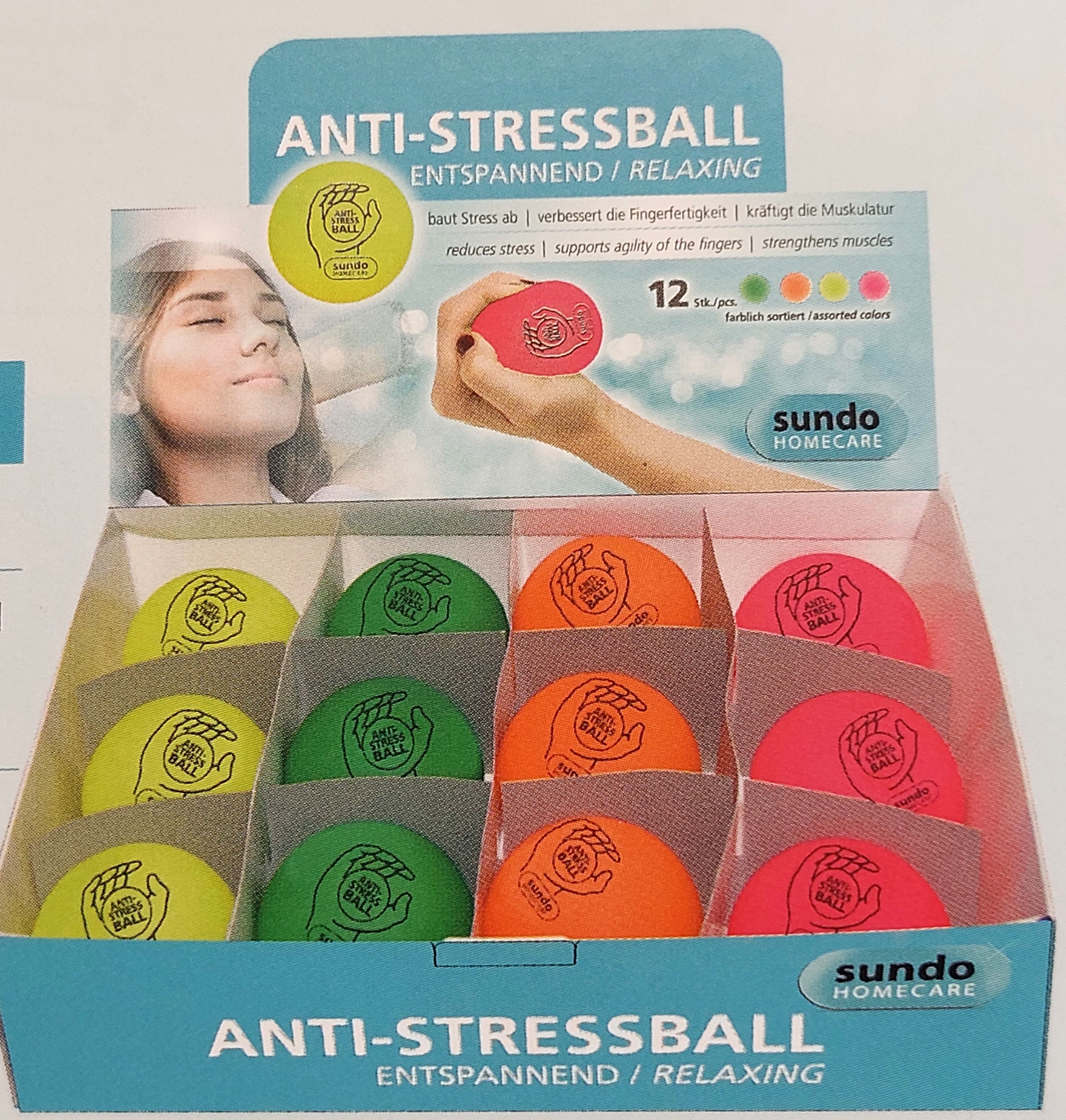Anti-Stressball, Entspannungsball, Squeeze-Ball, 

Drückball