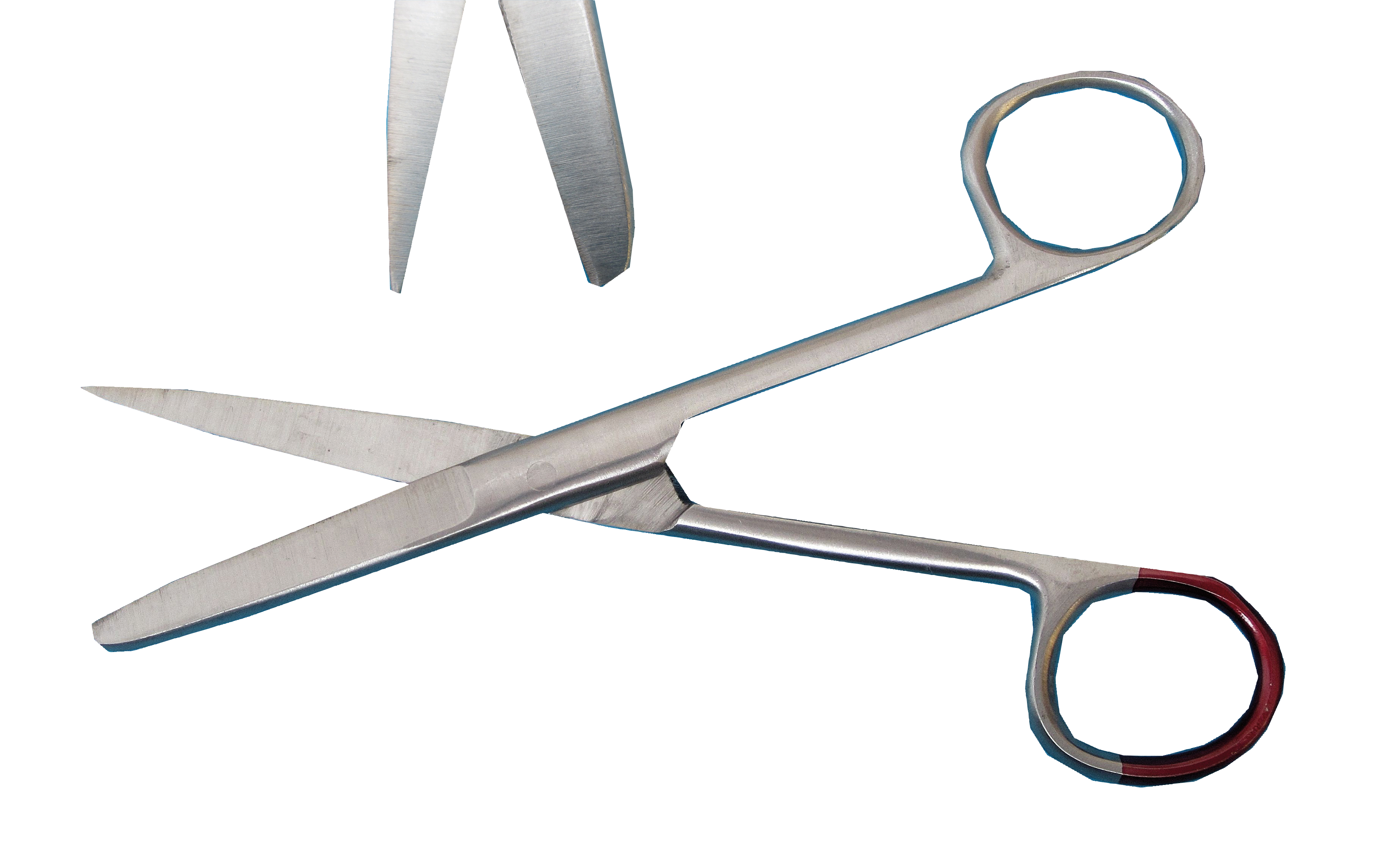 Chirurgische Schere – spitz/stumpf, Einweg Instrument steril Metall, Edelstahl