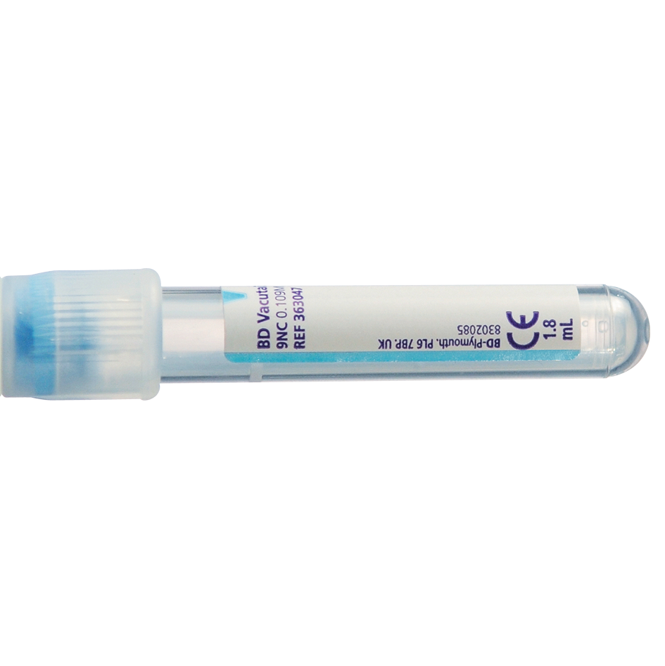 BD VACUTAINER® Citratröhrchen, Gerinnungsröhrchen, Blutentnahmeröhrchen