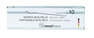 Einmalskalpelle Mediware, Skalpell, Sterilskalpell