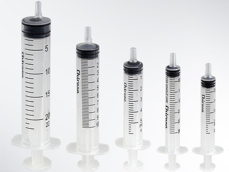 Einmalspritze 3-teilig mit Luer Ansatz, Sterilspritze, Einwegsspritze