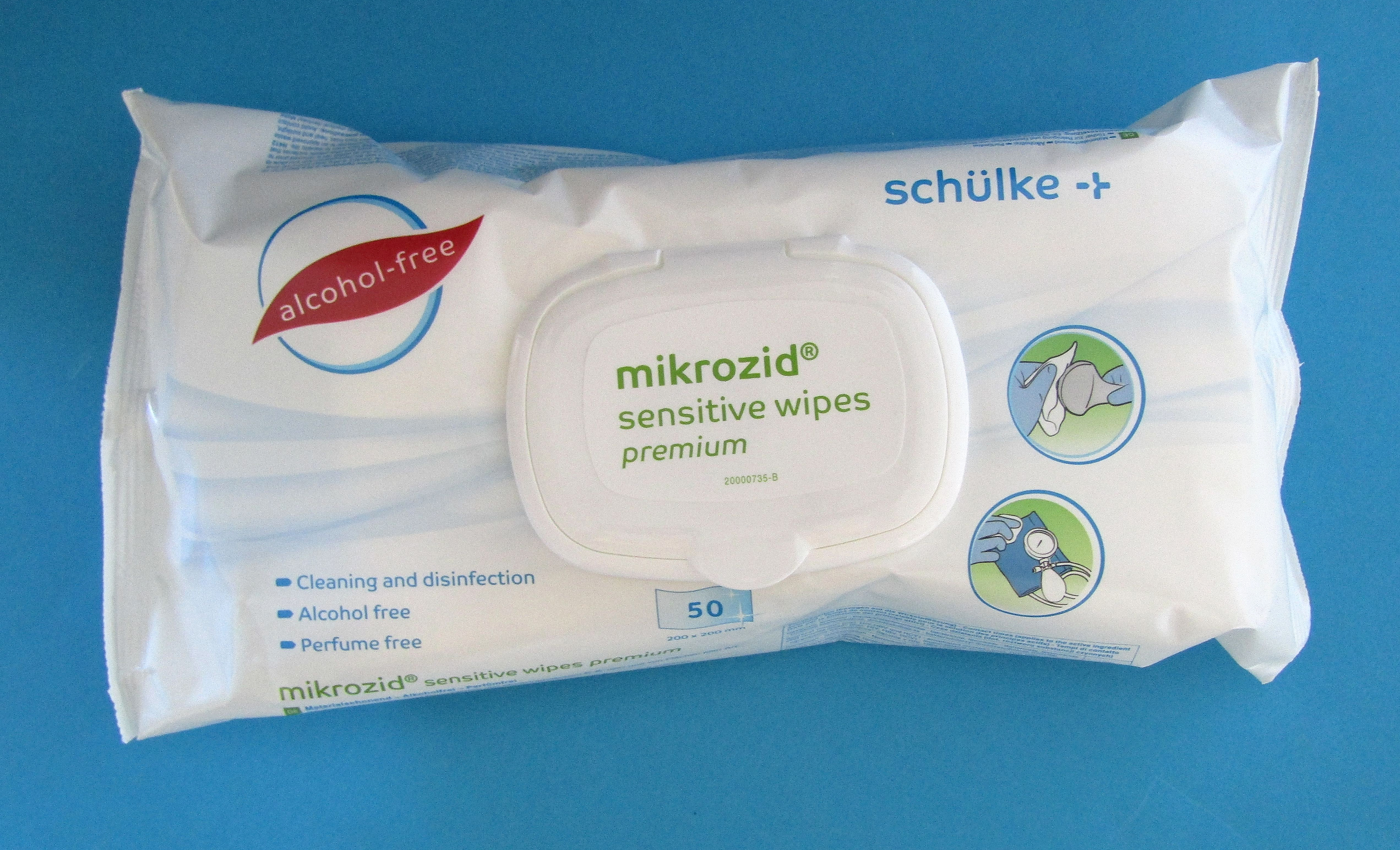 MIKROZID® sensitive wipes & sensitive wipes premium