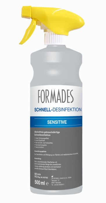 65709:Formades Sensitive Schnelldesinfektion, Fächendesinfektion, Reinigungsdesinfektion