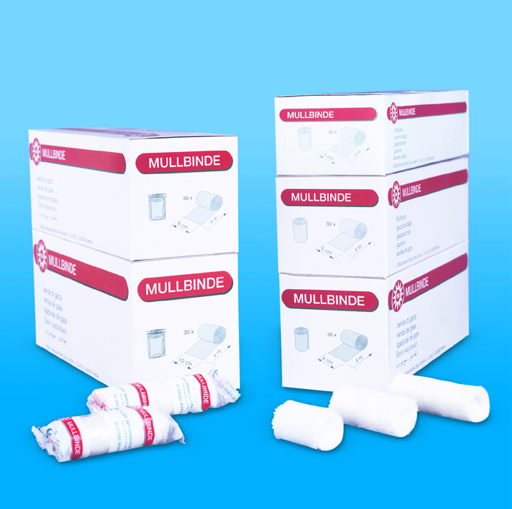 Mullbinden 4m - einzeln verpackt, Binde, Verband, Gazebinden, 

Verbandmullbinden, 

Mullverband