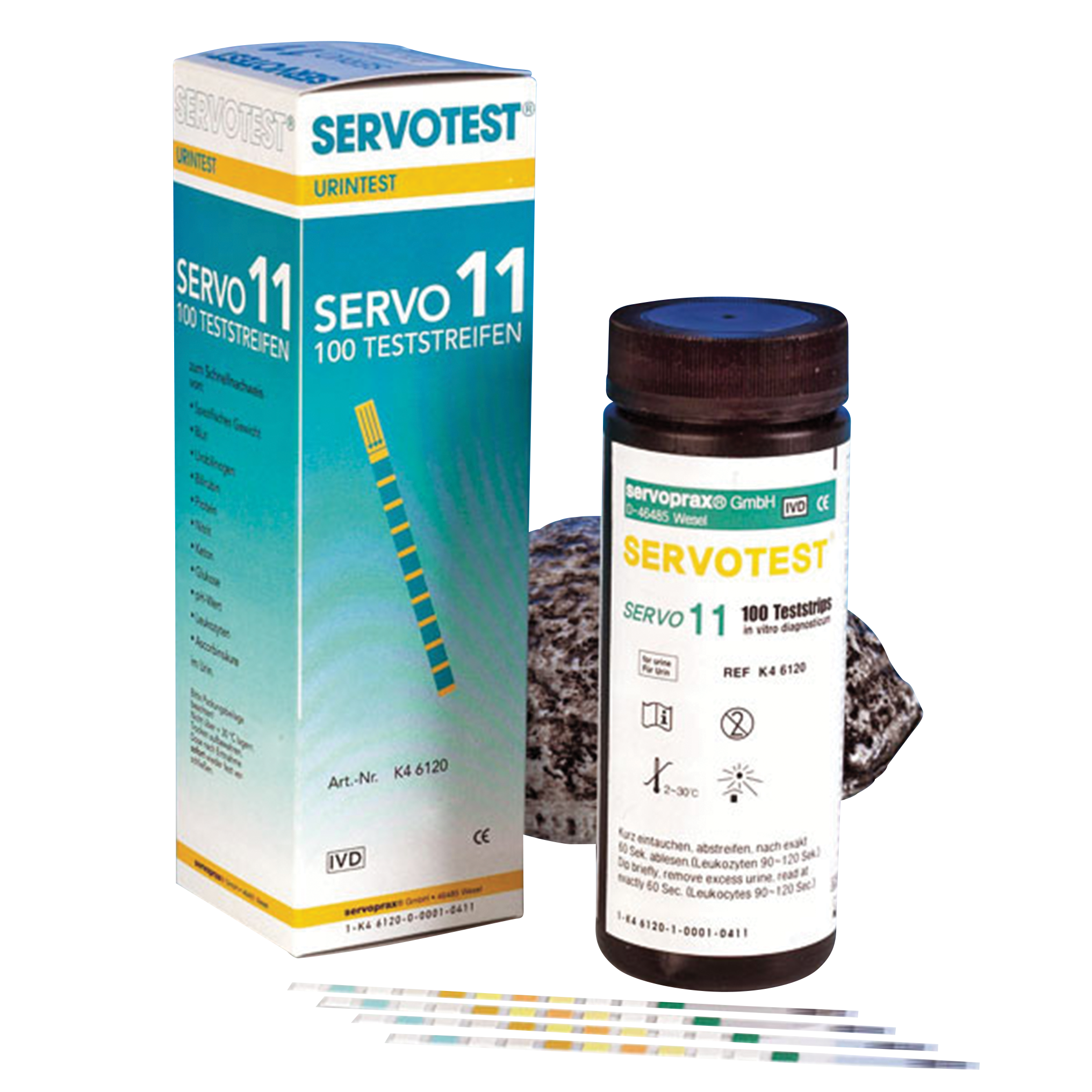 SERVOTEST® 11 Urinteststreifen, Teststreifen, Urinanalyse-Streifen