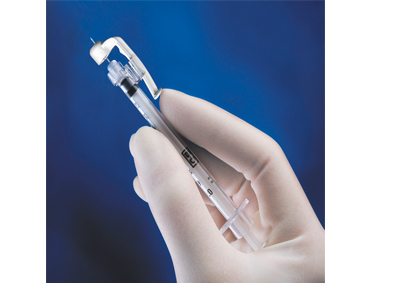 BD SafetyGlide™ Insulinspritze für U100-Insuline, Spritze, Sicherheitsspritze, Schutzspritze